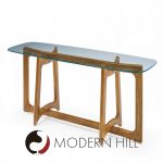Adrian Pearsall for Craft Associates Mid Century Sculptural Walnut Console Table