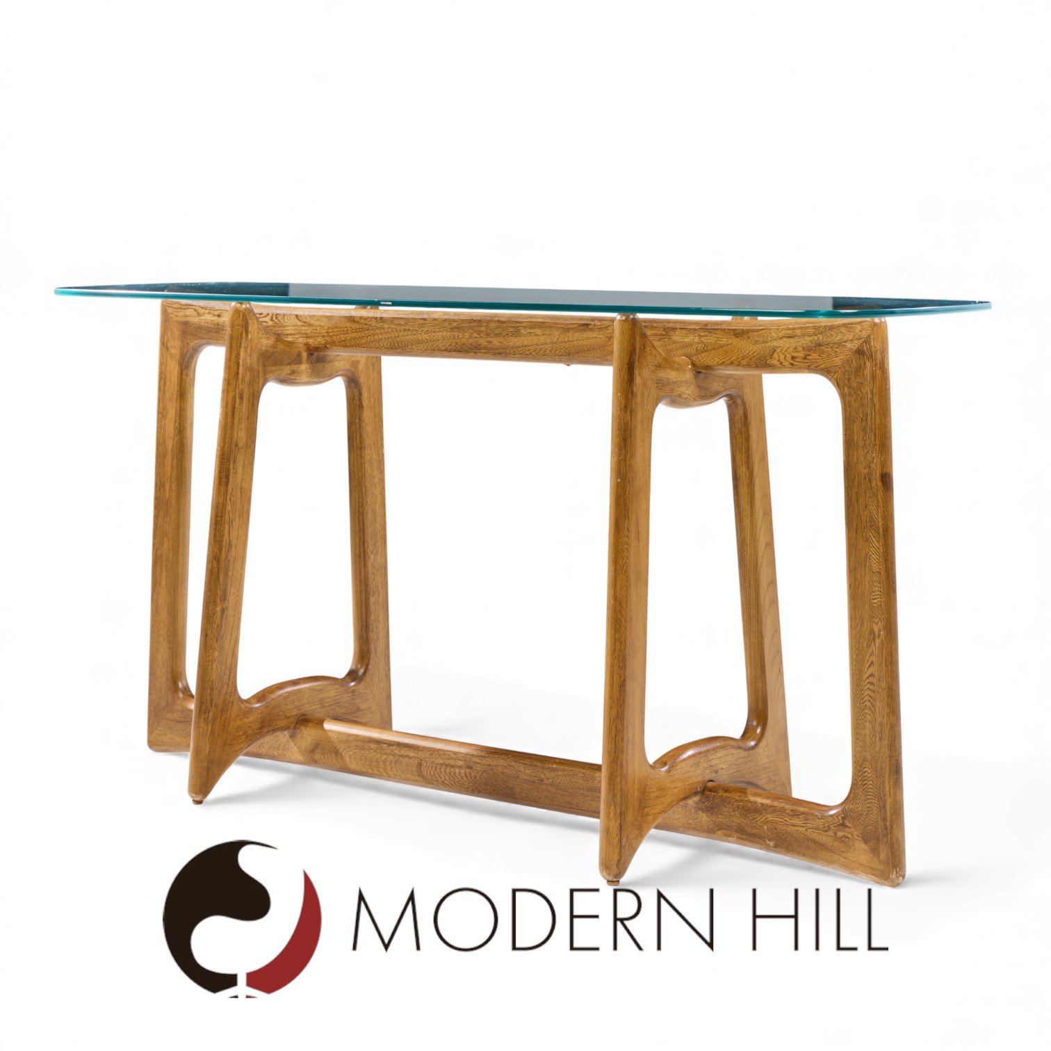 Adrian Pearsall for Craft Associates Mid Century Sculptural Walnut Console Table