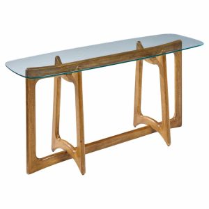 adrian pearsall for craft associates mid century sculptural walnut console table