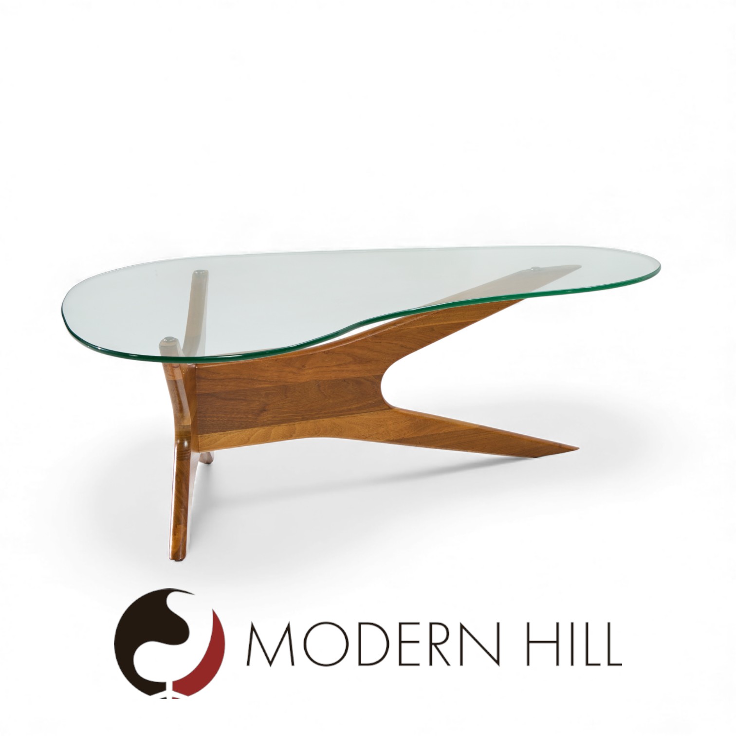Adrian Pearsall for Craft Associates Mid Century Walnut Jacks Coffee Table