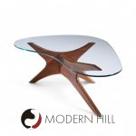 Adrian Pearsall for Craft Associates Mid Century Walnut Jacks Coffee Table
