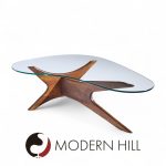 Adrian Pearsall for Craft Associates Mid Century Walnut Jacks Coffee Table | Mid Century Modern Furniture - Mid Century Furniture Chicago Adrian Pearsall for Craft Associates Mid Century Walnut Jacks Coffee Table