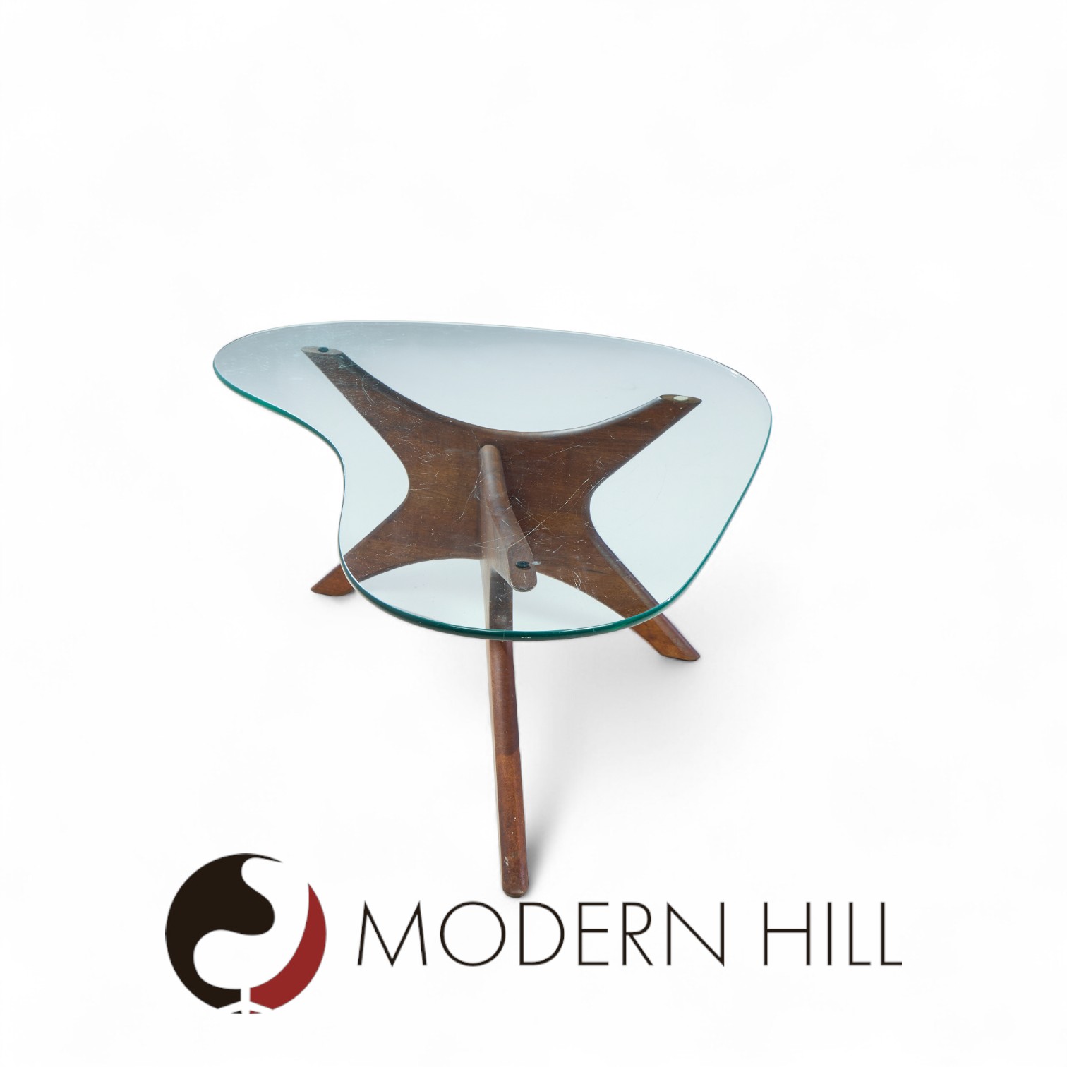 Adrian Pearsall for Craft Associates Mid Century Walnut Jacks Coffee Table