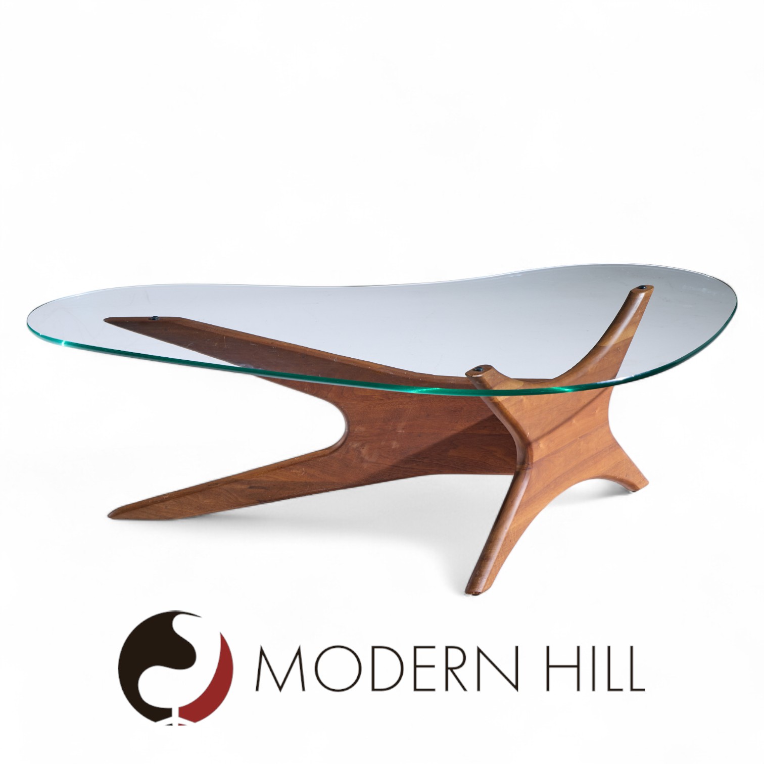 Adrian Pearsall for Craft Associates Mid Century Walnut Jacks Coffee Table