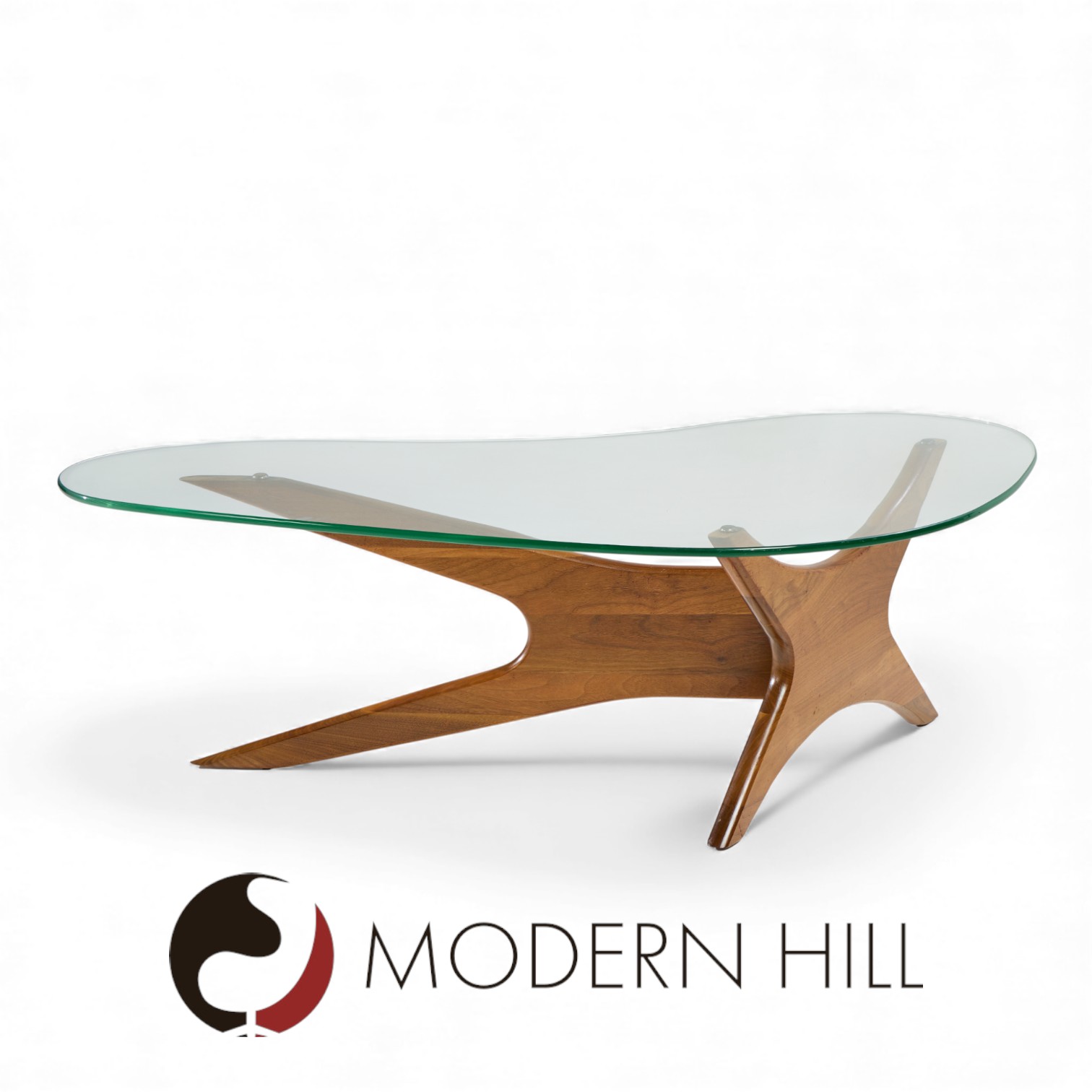 Adrian Pearsall for Craft Associates Mid Century Walnut Jacks Coffee Table