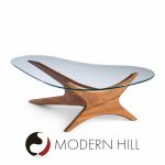 Adrian Pearsall for Craft Associates Mid Century Walnut Jacks Coffee Table