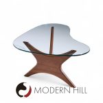 Adrian Pearsall for Craft Associates Mid Century Walnut Jacks Coffee Table