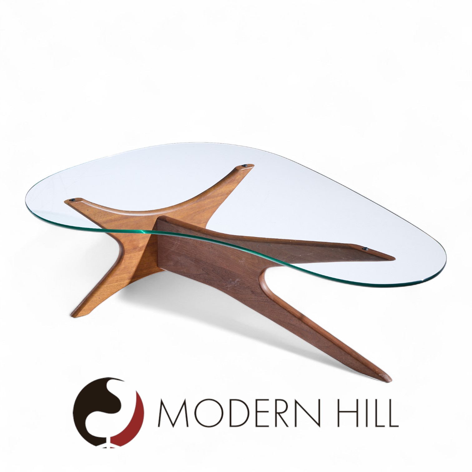 Adrian Pearsall for Craft Associates Mid Century Walnut Jacks Coffee Table