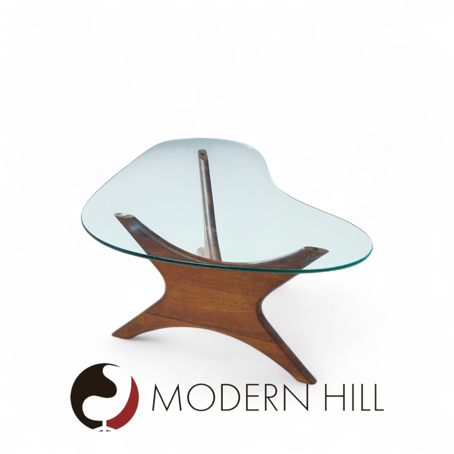 Adrian Pearsall for Craft Associates Mid Century Walnut Jacks Coffee Table