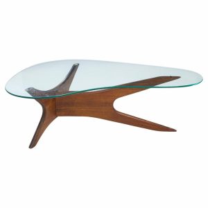 adrian pearsall for craft associates mid century walnut jacks coffee table