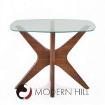 Adrian Pearsall for Craft Associates Mid Century Walnut Jacks Side Tables - Pair | Mid Century Modern Furniture - Mid Century Furniture Chicago Adrian Pearsall for Craft Associates Mid Century Walnut Jacks Side Tables - Pair