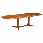 Ansager Mobler Mid Century Danish Teak Hidden Leaf Expanding Dining Table with 2 Leaves