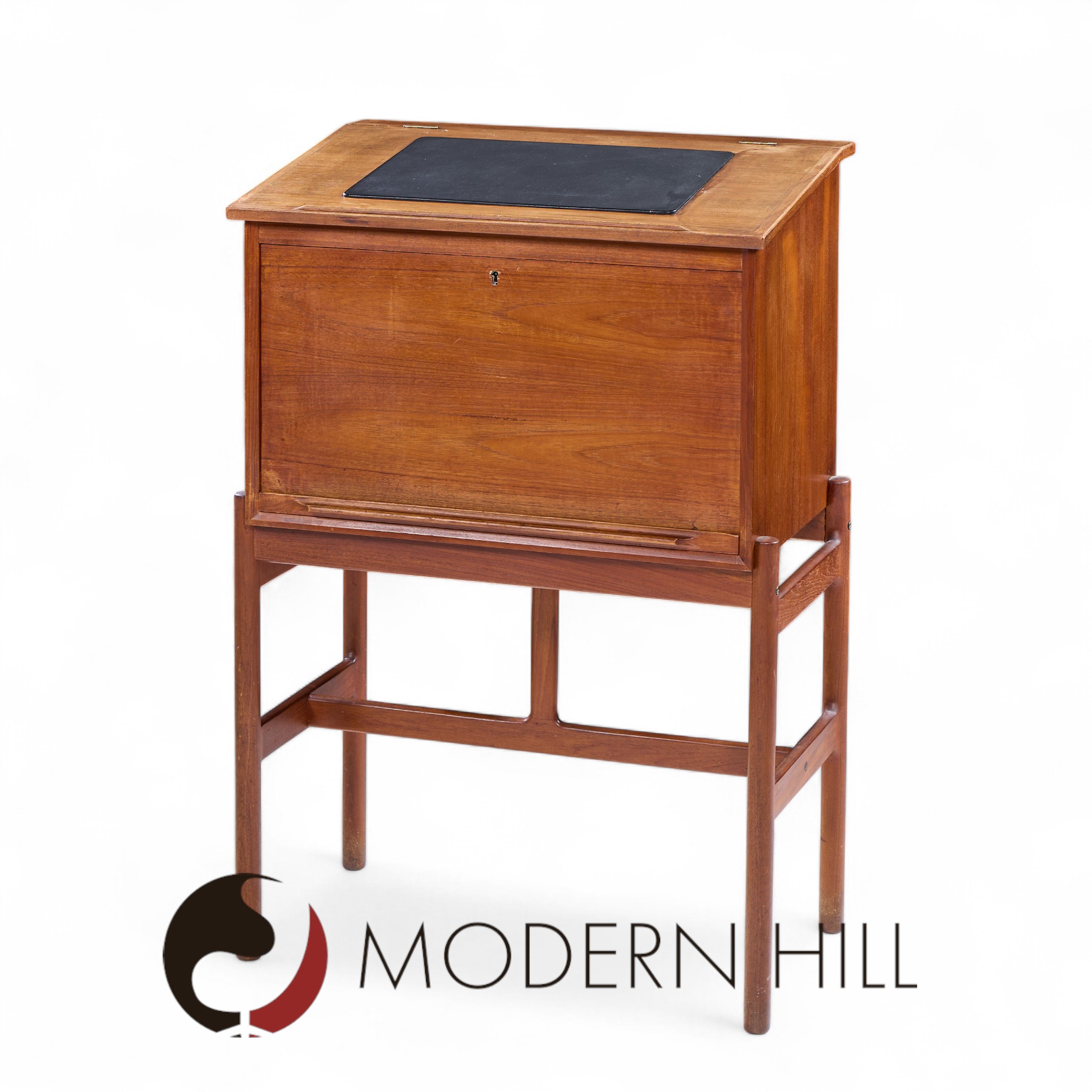 Arne Wahl Iversen for Vinde Møbelfabrik Model 67 Mid Century Teak Lectern Desk