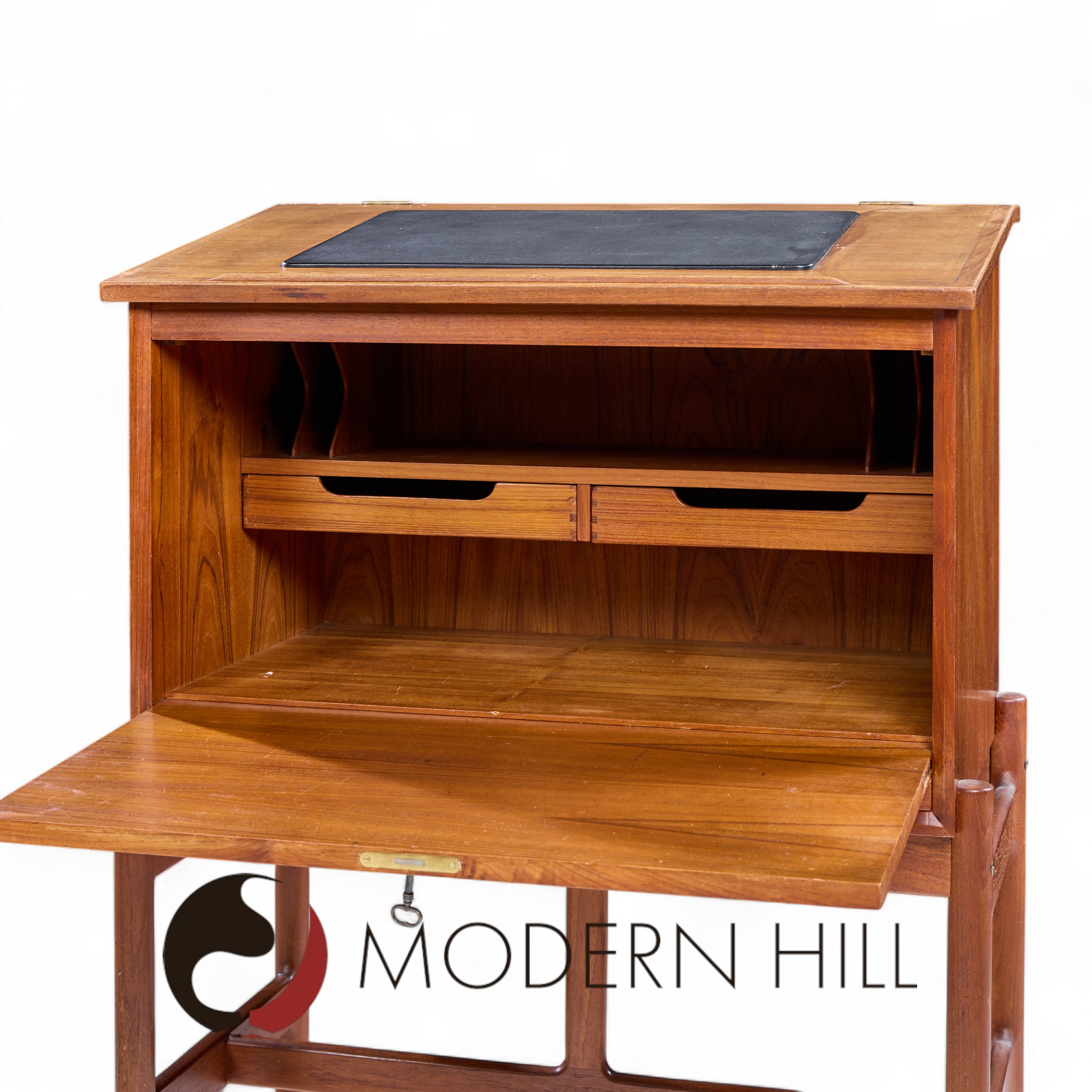 Arne Wahl Iversen for Vinde Møbelfabrik Model 67 Mid Century Teak Lectern Desk