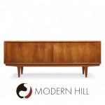 Bernhard Pedersen Mid Century Danish Teak Tambour Door Credenza | Mid Century Modern Furniture - Mid Century Furniture Chicago Bernhard Pedersen Mid Century Danish Teak Tambour Door Credenza