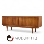 Bernhard Pedersen Mid Century Danish Teak Tambour Door Credenza | Mid Century Modern Furniture - Mid Century Furniture Chicago Bernhard Pedersen Mid Century Danish Teak Tambour Door Credenza