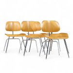 Charles and Ray Eames for Herman Miller Dcm Mid Century White Ash Dining Chairs - Set of 6 | Mid Century Modern Furniture - Mid Century Furniture Chicago Charles and Ray Eames for Herman Miller Dcm Mid Century White Ash Dining Chairs - Set of 6