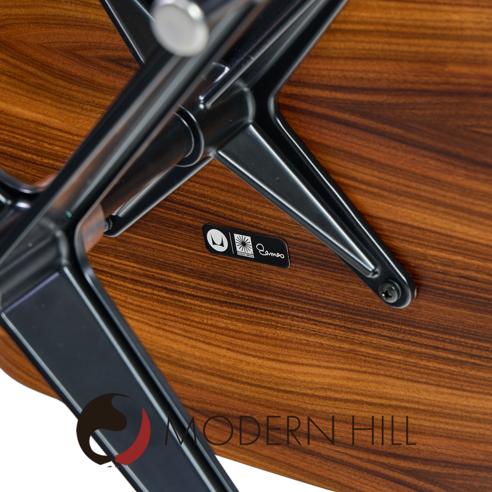 Charles and Ray Eames for Herman Miller Mid Century Tall Walnut Lounge Chair and Ottoman