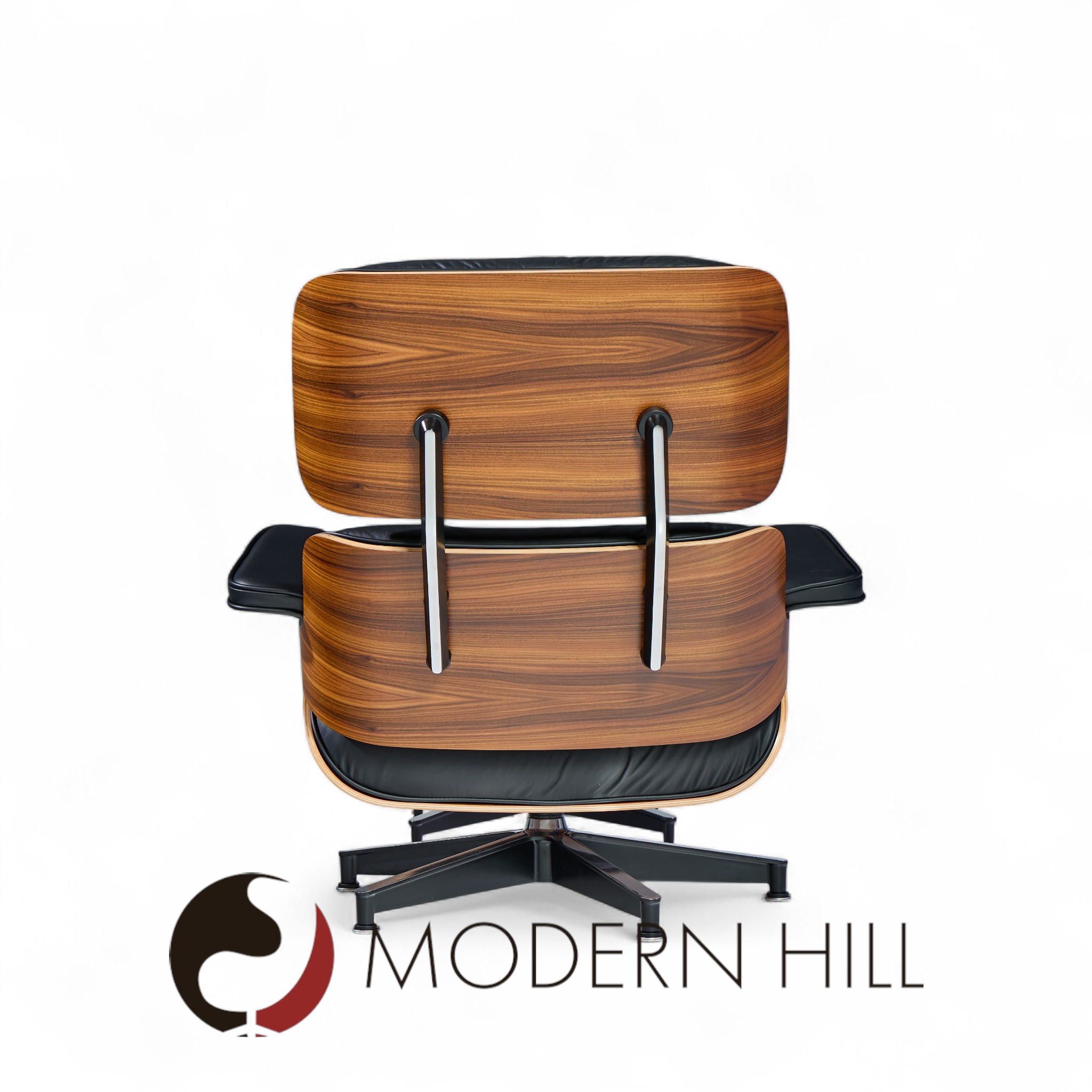 Charles and Ray Eames for Herman Miller Mid Century Tall Walnut Lounge Chair and Ottoman