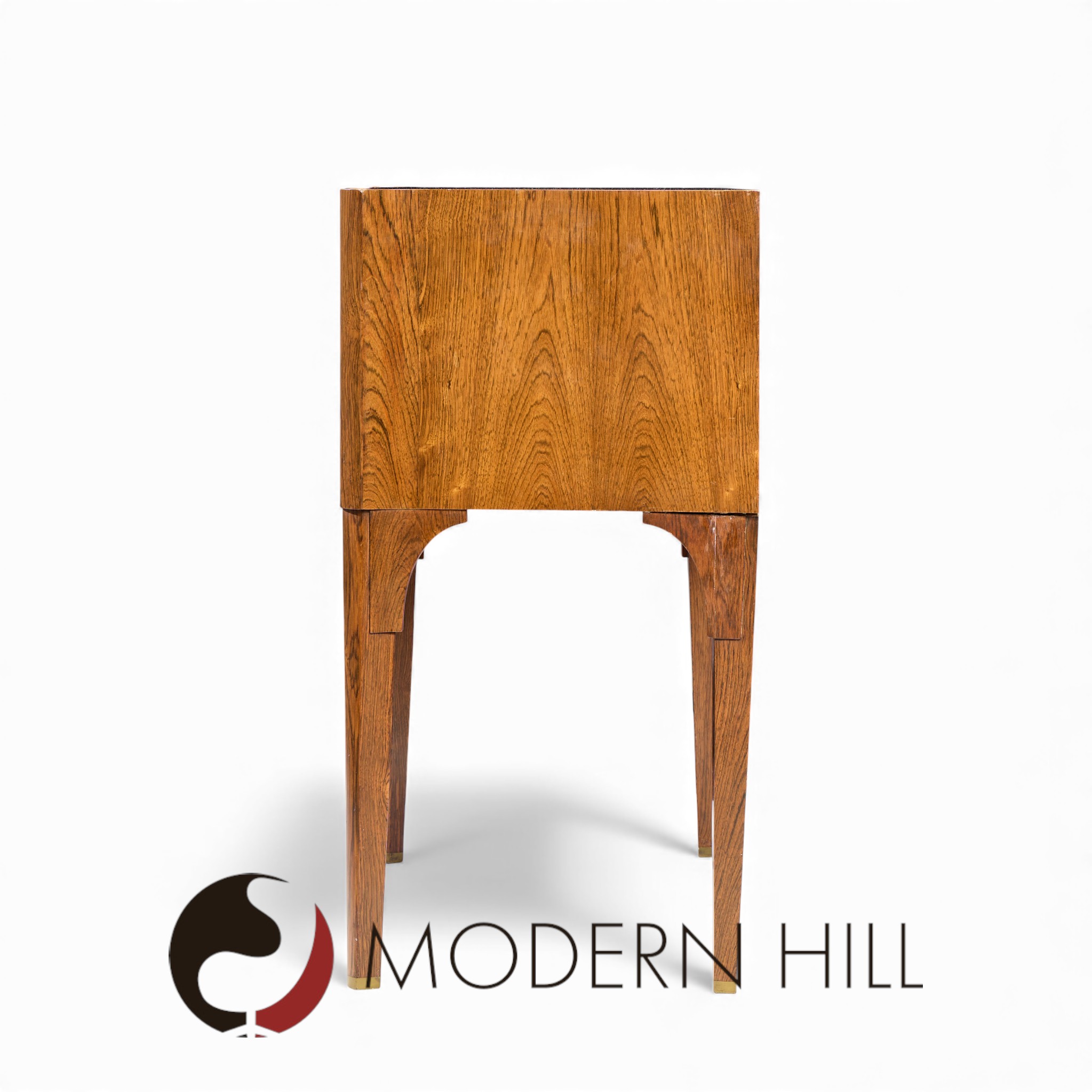 Edward Wormley for Dunbar Mid Century Rosewood and Brass Commode Console Chest of Drawers