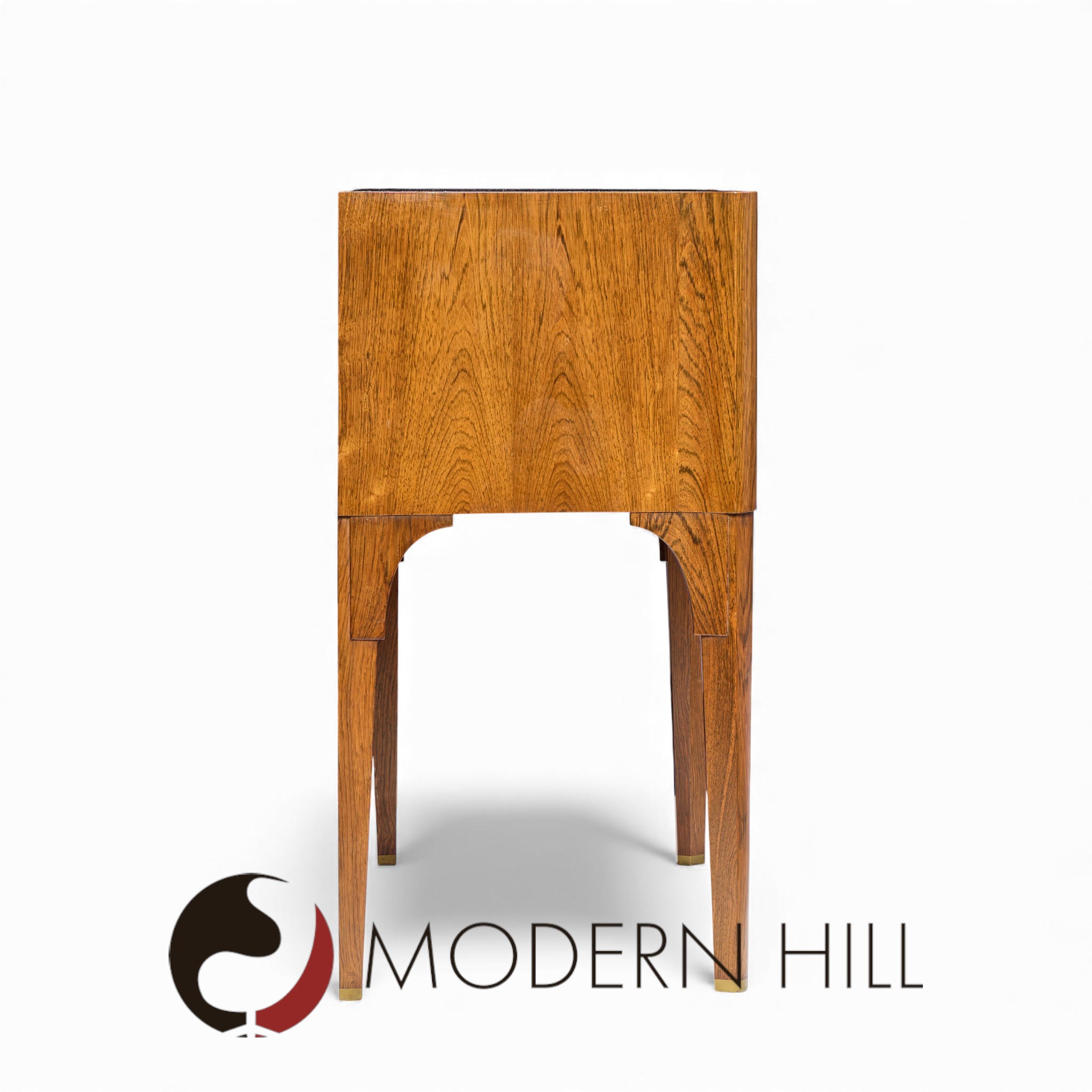 Edward Wormley for Dunbar Mid Century Rosewood and Brass Commode Console Chest of Drawers