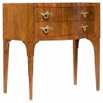 Edward Wormley for Dunbar Mid Century Rosewood and Brass Commode Console Chest of Drawers