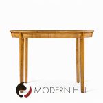 Edward Wormley for Dunbar Mid Century Walnut Expanding Dining Table with 4 Leaves