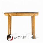 Edward Wormley for Dunbar Mid Century Walnut Expanding Dining Table with 4 Leaves