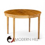 Edward Wormley for Dunbar Mid Century Walnut Expanding Dining Table with 4 Leaves