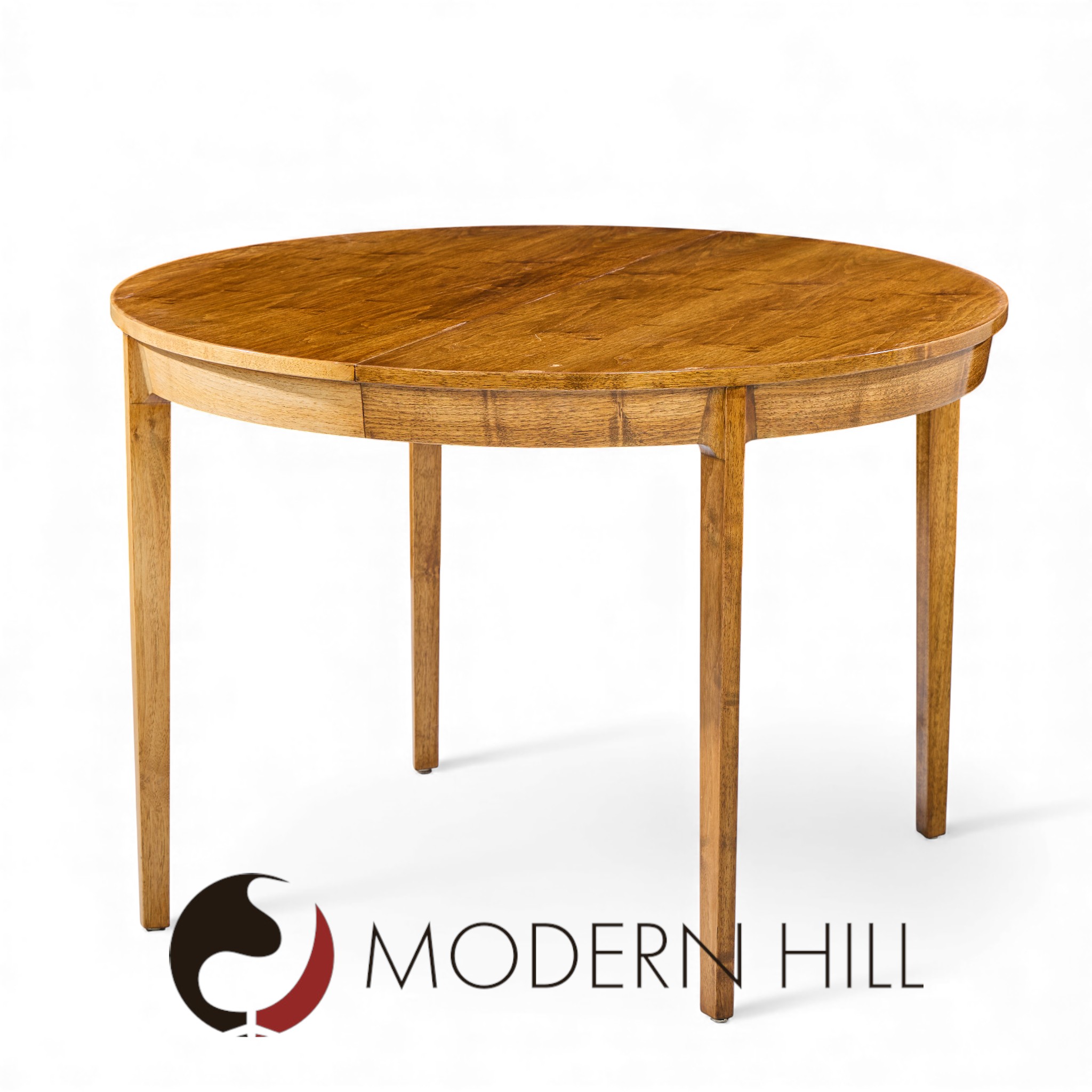 Edward Wormley for Dunbar Mid Century Walnut Expanding Dining Table with 4 Leaves