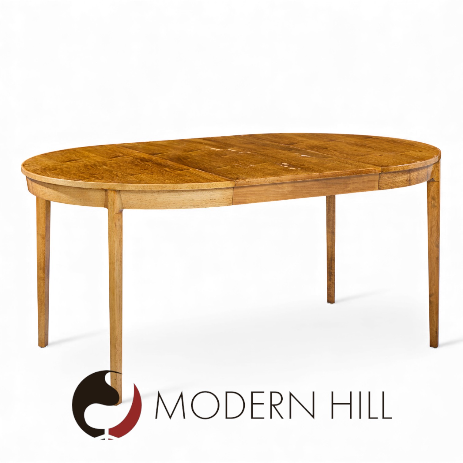 Edward Wormley for Dunbar Mid Century Walnut Expanding Dining Table with 4 Leaves