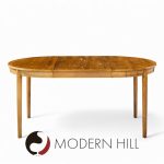 Edward Wormley for Dunbar Mid Century Walnut Expanding Dining Table with 4 Leaves