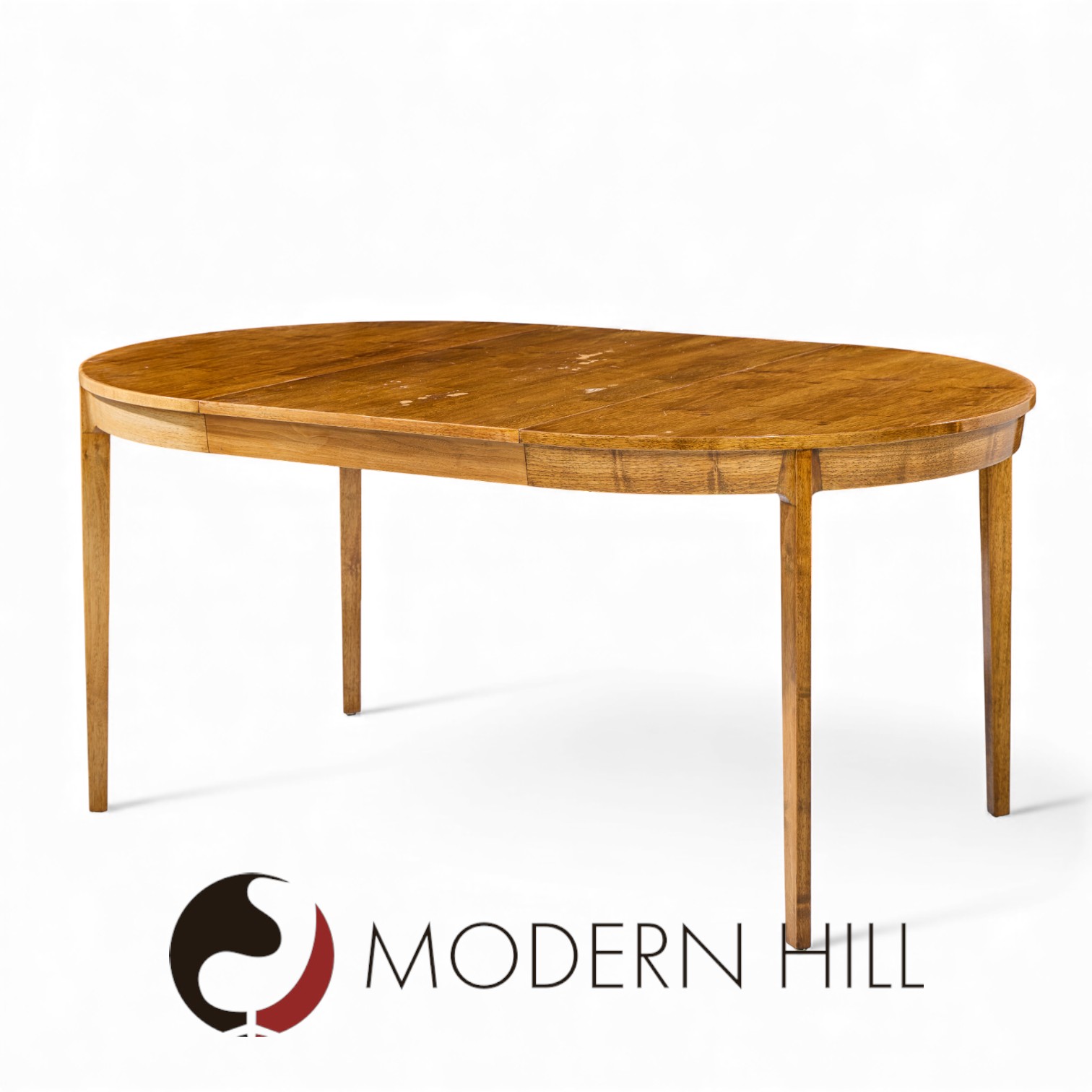 Edward Wormley for Dunbar Mid Century Walnut Expanding Dining Table with 4 Leaves