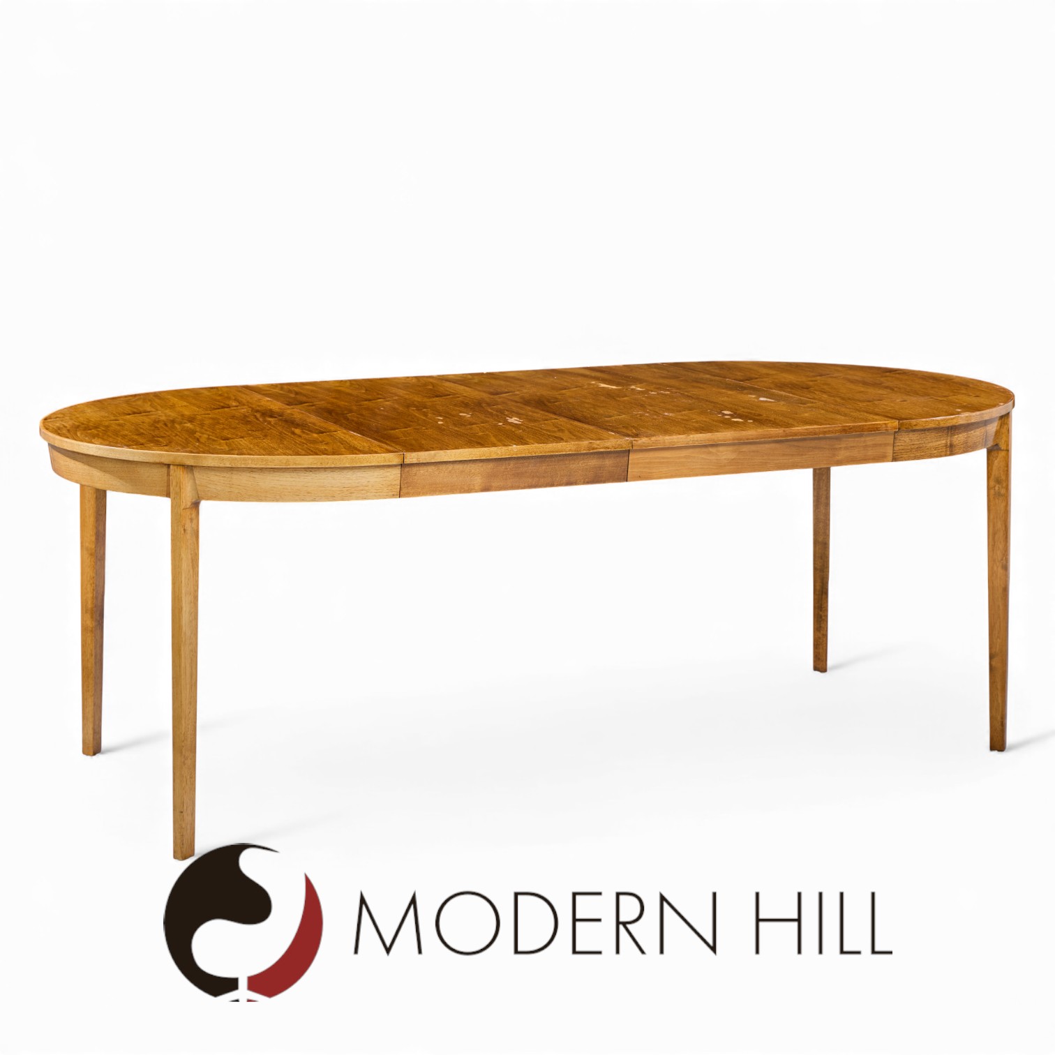 Edward Wormley for Dunbar Mid Century Walnut Expanding Dining Table with 4 Leaves