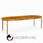 Edward Wormley for Dunbar Mid Century Walnut Expanding Dining Table with 4 Leaves