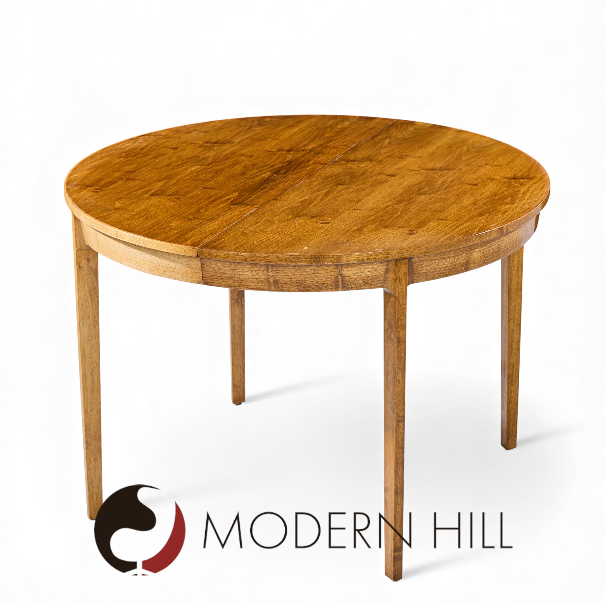 Edward Wormley for Dunbar Mid Century Walnut Expanding Dining Table with 4 Leaves