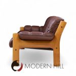 Ekornes Mid Century Norwegian Teak and Leather Montana Sofa | Mid Century Modern Furniture - Mid Century Furniture Chicago Ekornes Mid Century Norwegian Teak and Leather Montana Sofa