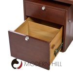George Nelson for Herman Miller Mid Century Walnut and Cane Executive Desk