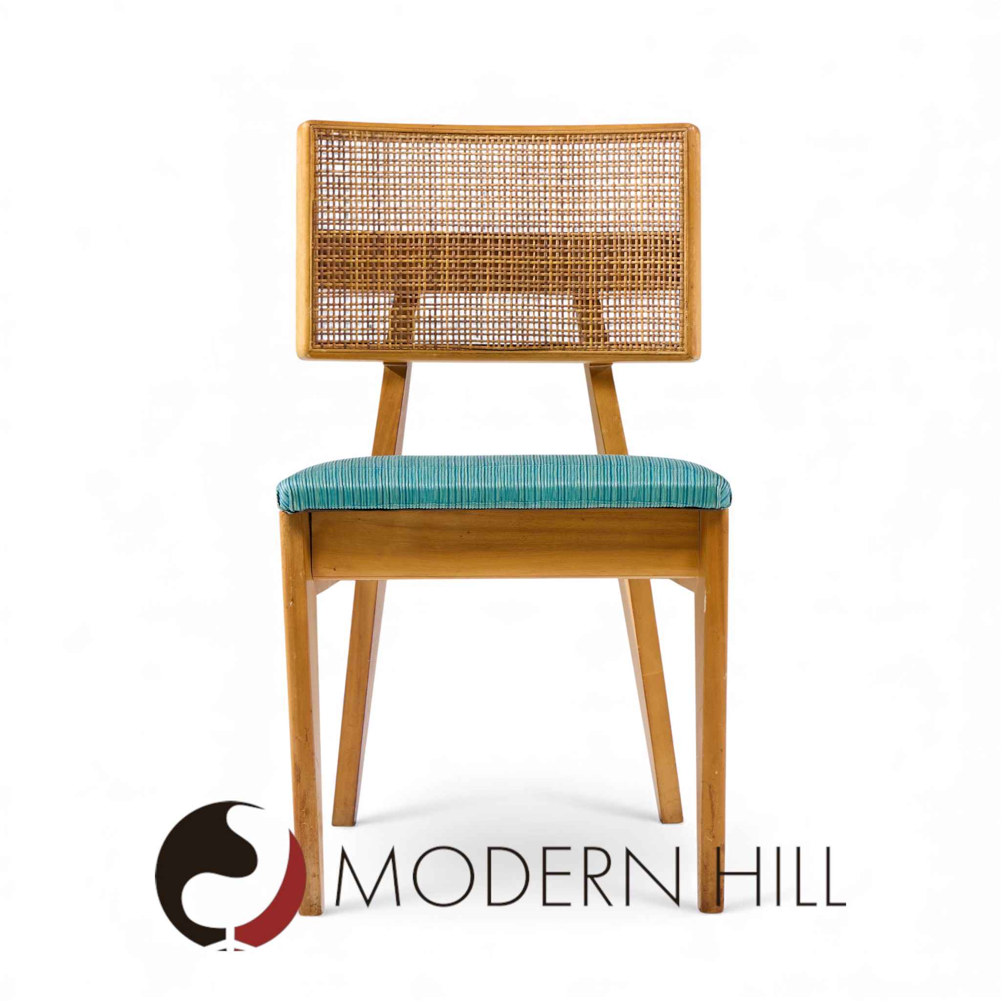 George Nelson for Herman Miller Model 4663 Mid Century Walnut Dining Chairs - Set of 8