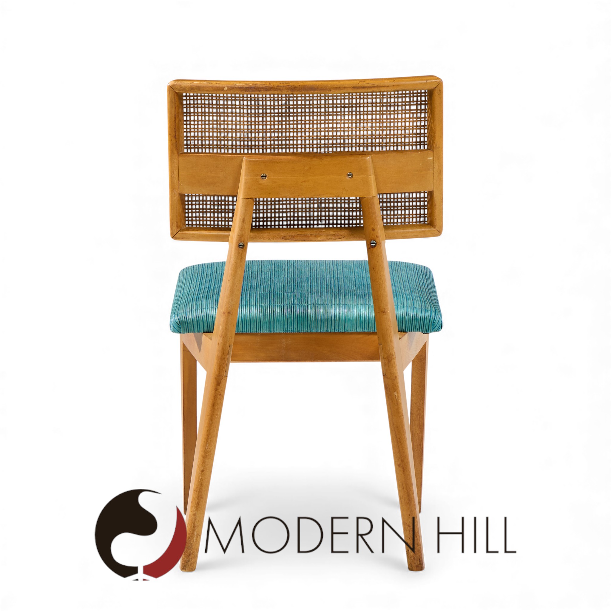 George Nelson for Herman Miller Model 4663 Mid Century Walnut Dining Chairs - Set of 8