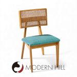 George Nelson for Herman Miller Model 4663 Mid Century Walnut Dining Chairs - Set of 8