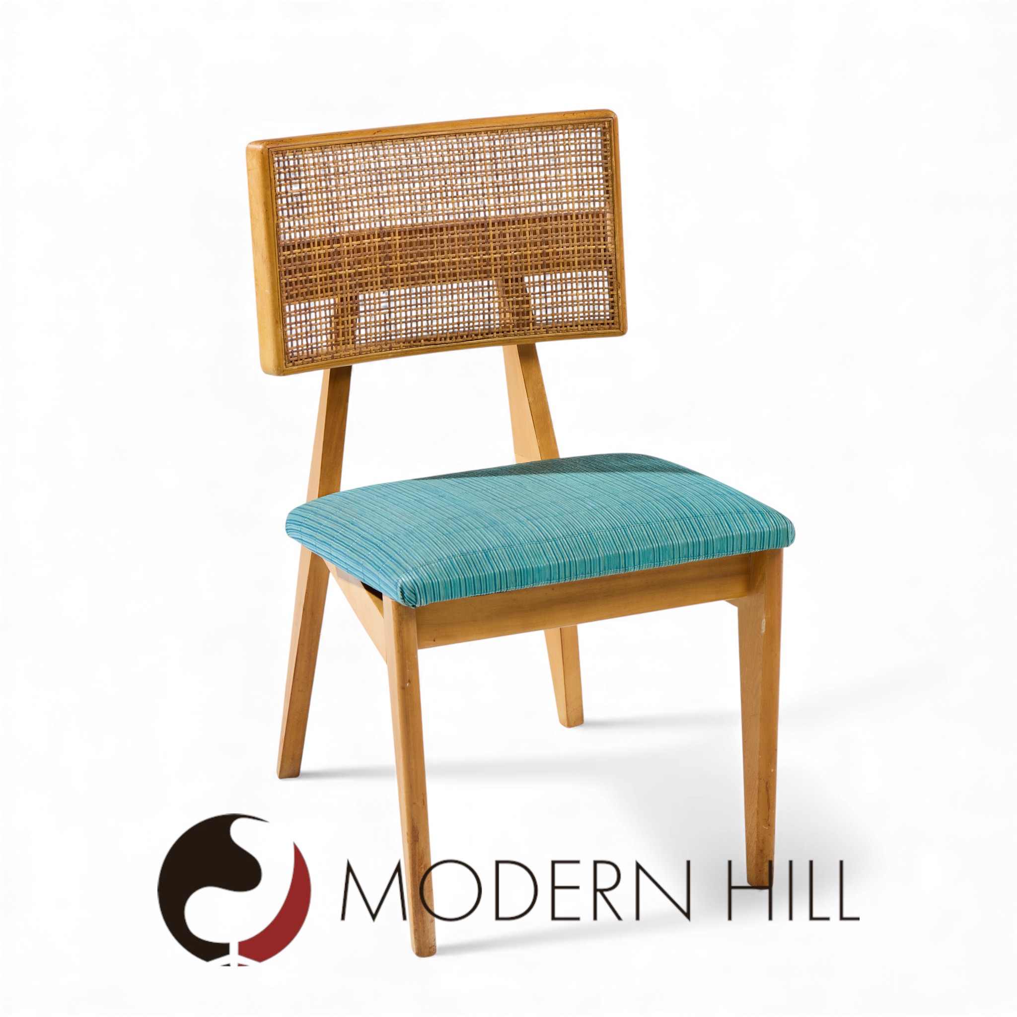 George Nelson for Herman Miller Model 4663 Mid Century Walnut Dining Chairs - Set of 8