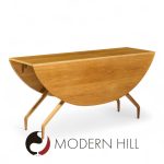 Greta Grossman for Glenn of California Mid Century Walnut Spider Leg Drop Leaf Dining Table | Mid Century Modern Furniture - Mid Century Furniture Chicago Greta Grossman for Glenn of California Mid Century Walnut Spider Leg Drop Leaf Dining Table