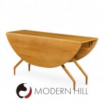 Greta Grossman for Glenn of California Mid Century Walnut Spider Leg Drop Leaf Dining Table | Mid Century Modern Furniture - Mid Century Furniture Chicago Greta Grossman for Glenn of California Mid Century Walnut Spider Leg Drop Leaf Dining Table