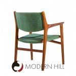 Hans Wegner for Johannes Hansen Jh515 Mid Century Danish Teak Occasional Chairs - Pair
