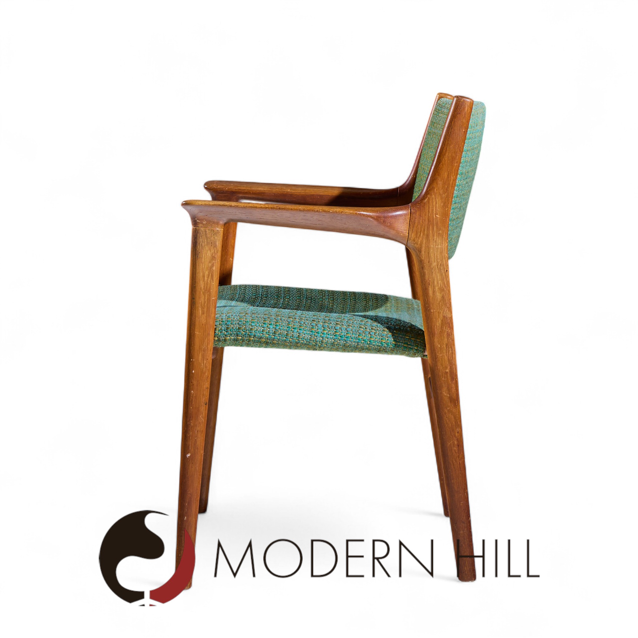 Hans Wegner for Johannes Hansen Jh515 Mid Century Danish Teak Occasional Chairs - Pair
