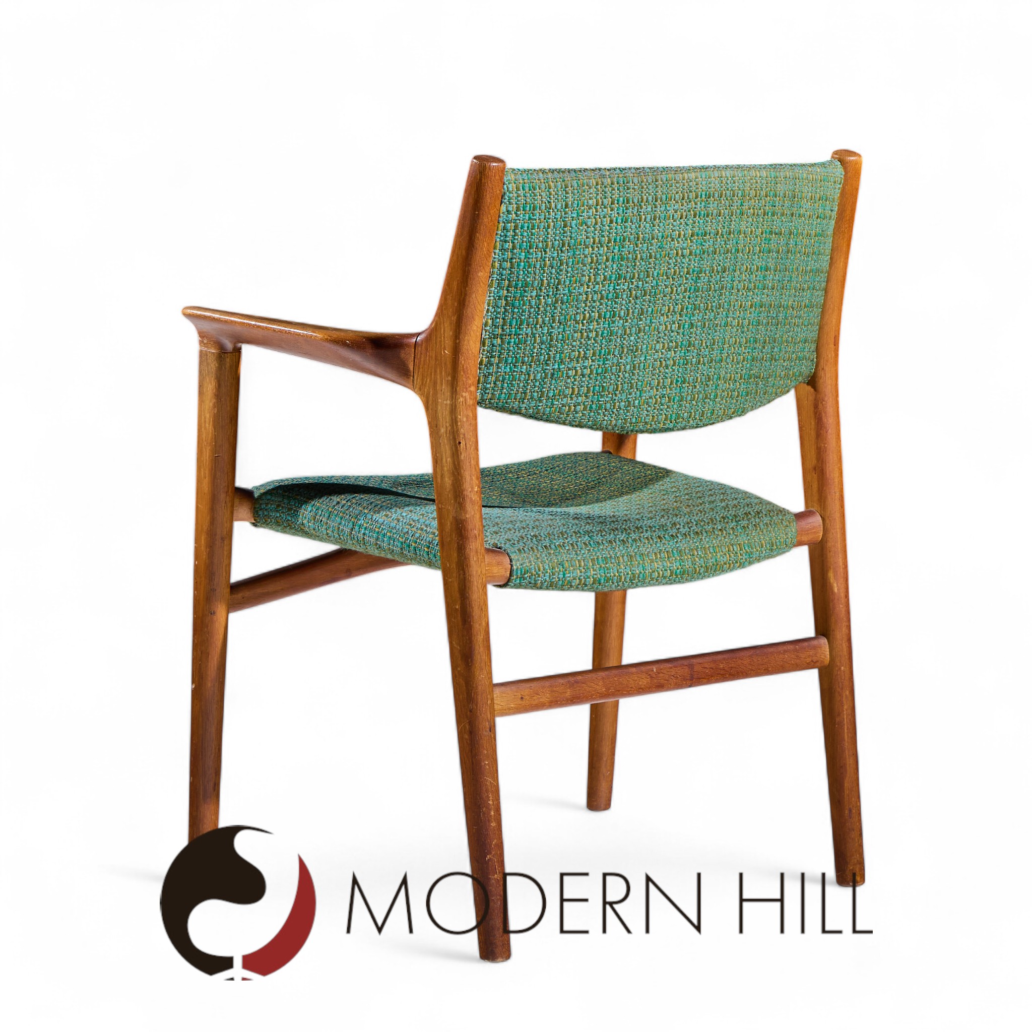 Hans Wegner for Johannes Hansen Jh515 Mid Century Danish Teak Occasional Chairs - Pair