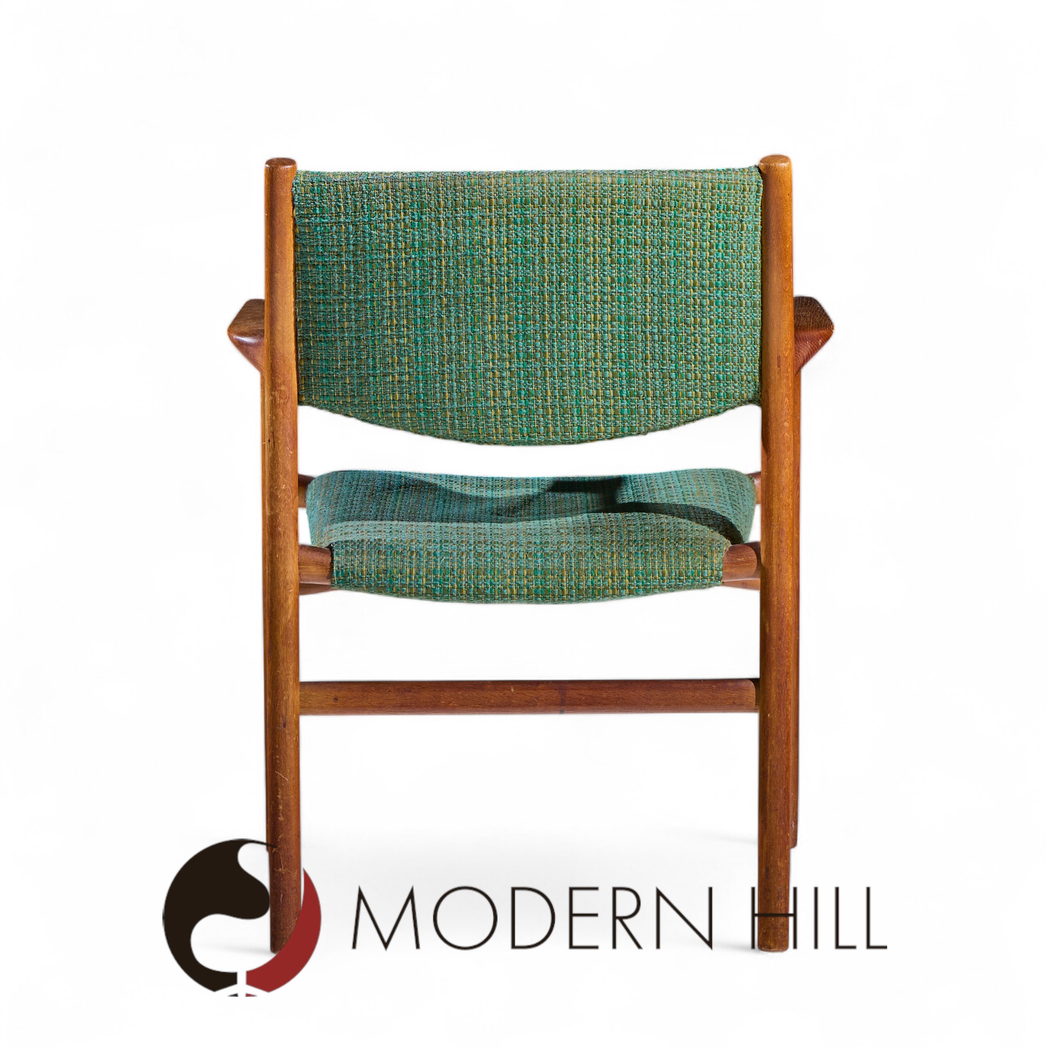 Hans Wegner for Johannes Hansen Jh515 Mid Century Danish Teak Occasional Chairs - Pair