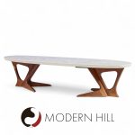 Harvey Probber Mid Century Walnut and Terrazzo Coffee Table | Mid Century Modern Furniture - Mid Century Furniture Chicago Harvey Probber Mid Century Walnut and Terrazzo Coffee Table