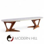 Harvey Probber Mid Century Walnut and Terrazzo Coffee Table | Mid Century Modern Furniture - Mid Century Furniture Chicago Harvey Probber Mid Century Walnut and Terrazzo Coffee Table